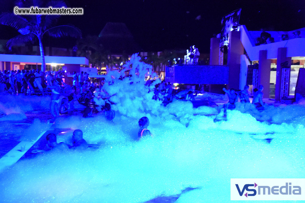 Black Light Pool Party