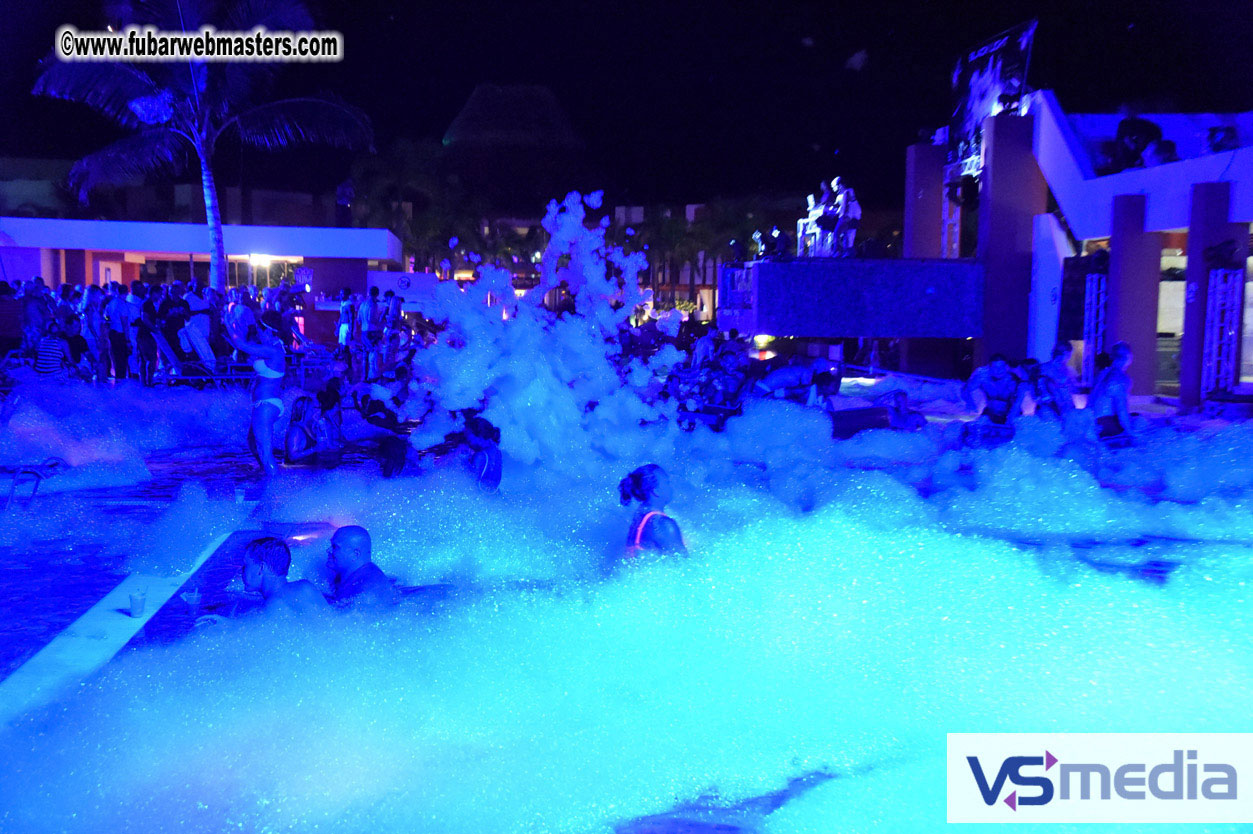 Black Light Pool Party