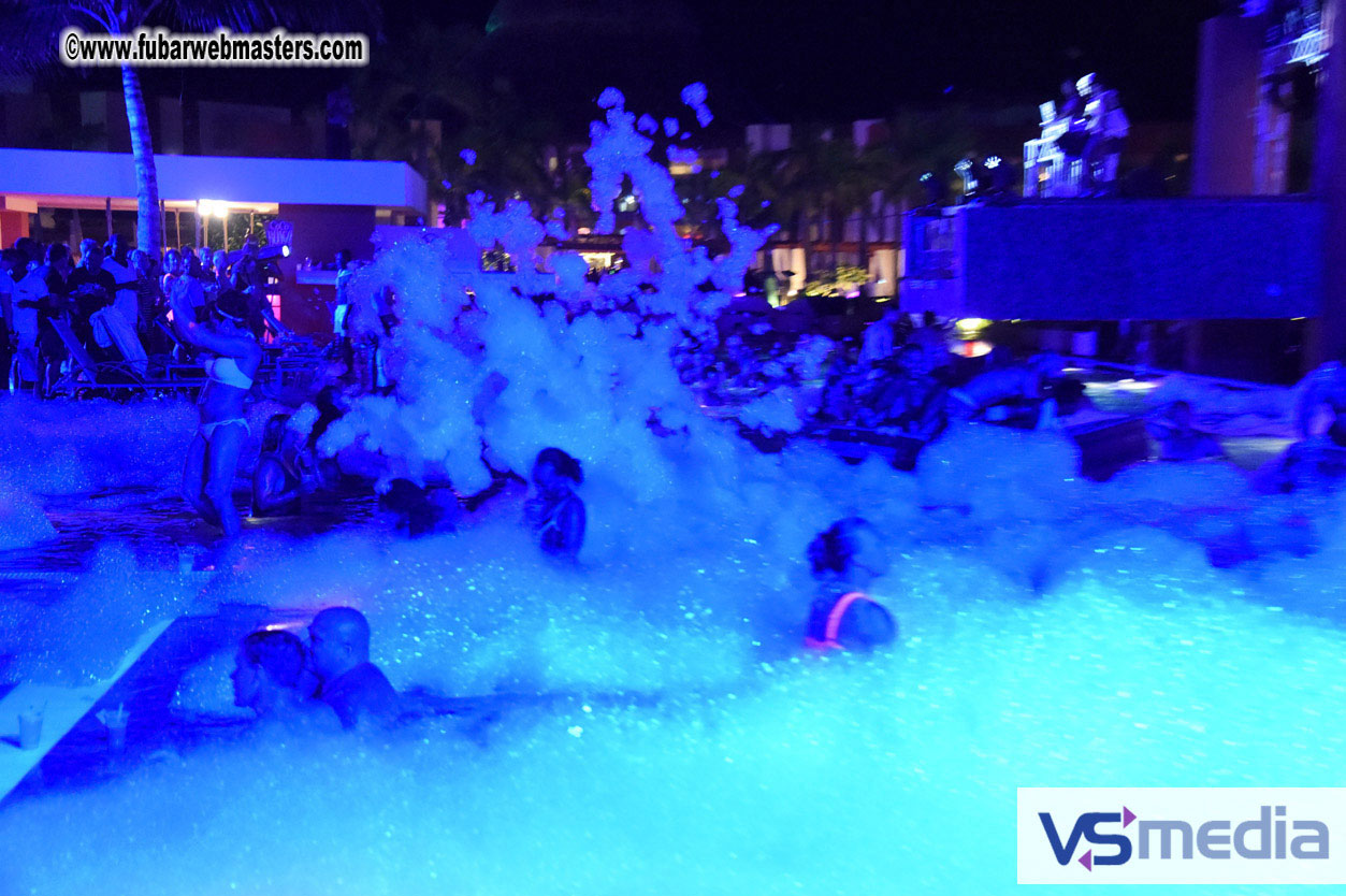 Black Light Pool Party