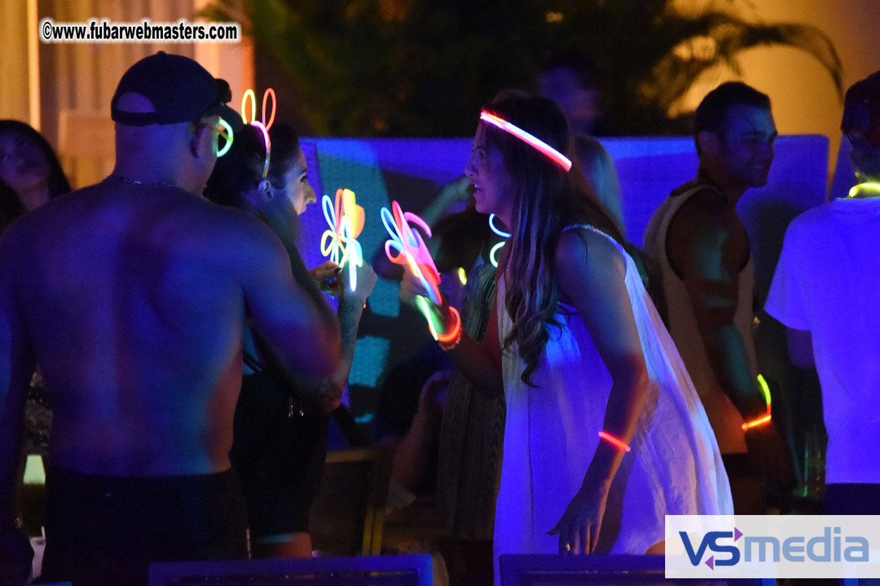 Black Light Pool Party