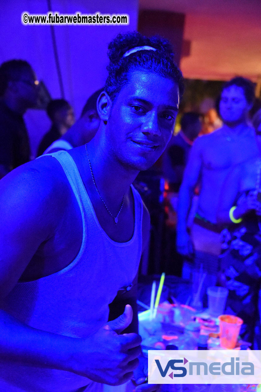 Black Light Pool Party