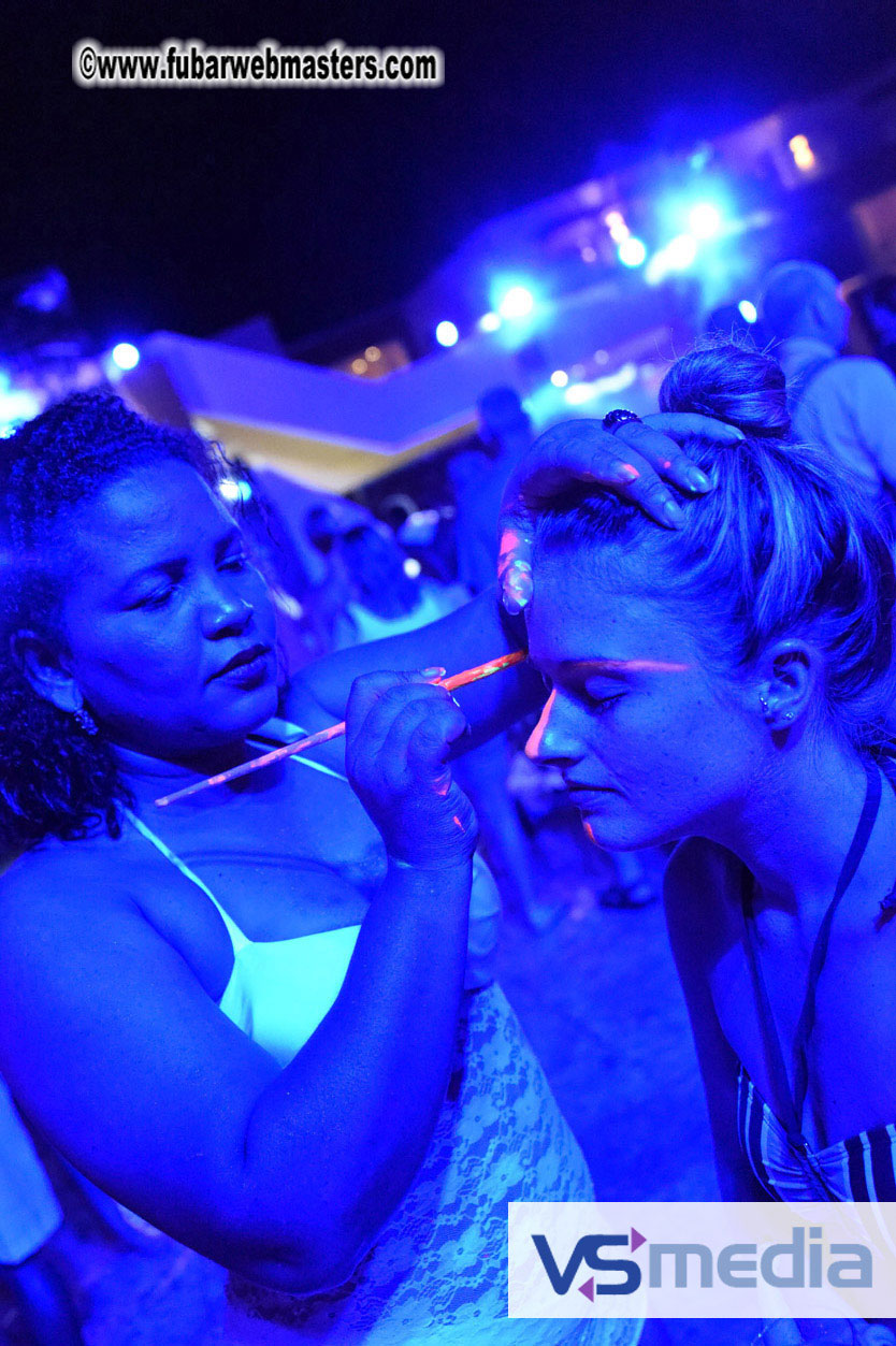 Black Light Pool Party