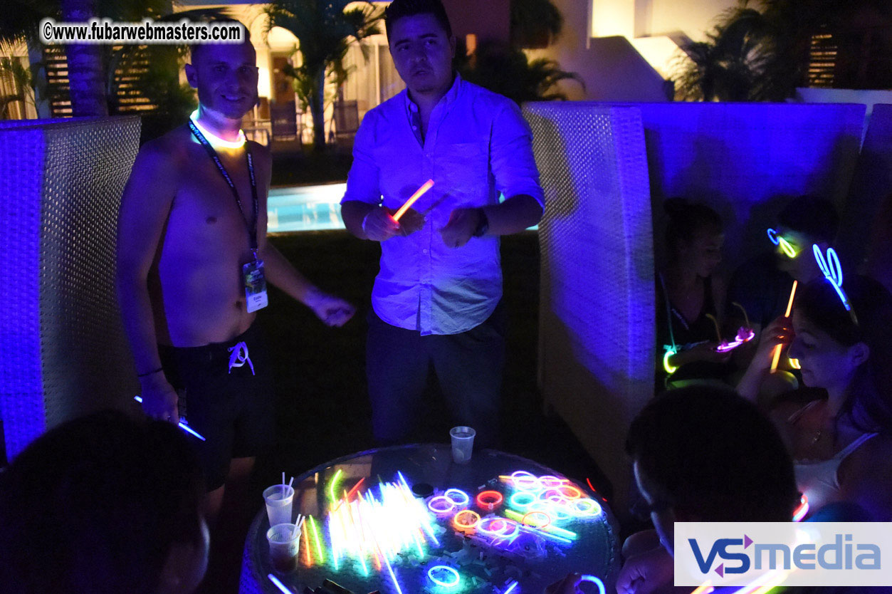 Black Light Pool Party