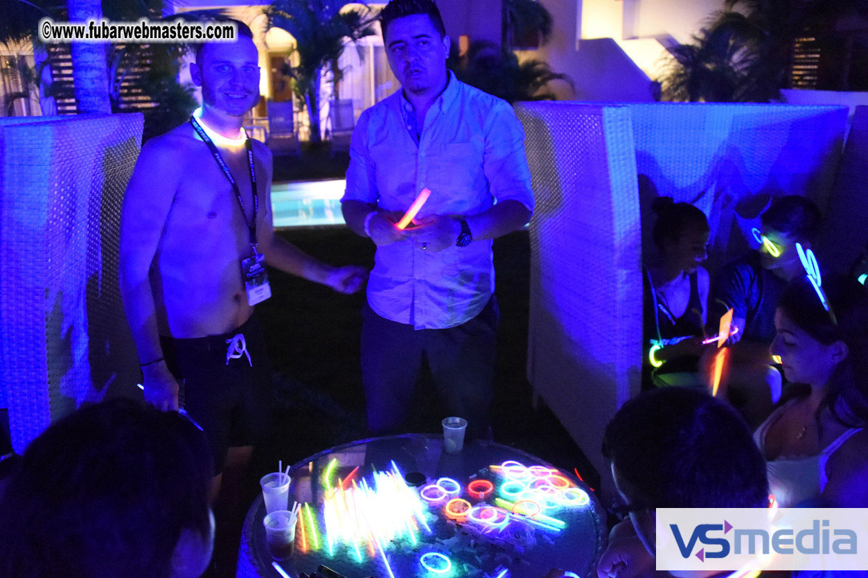 Black Light Pool Party