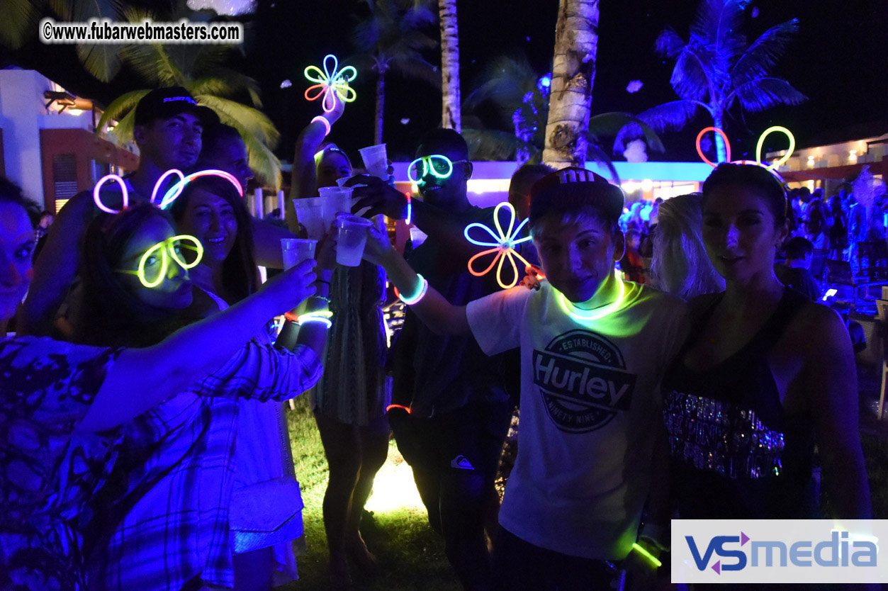 Black Light Pool Party