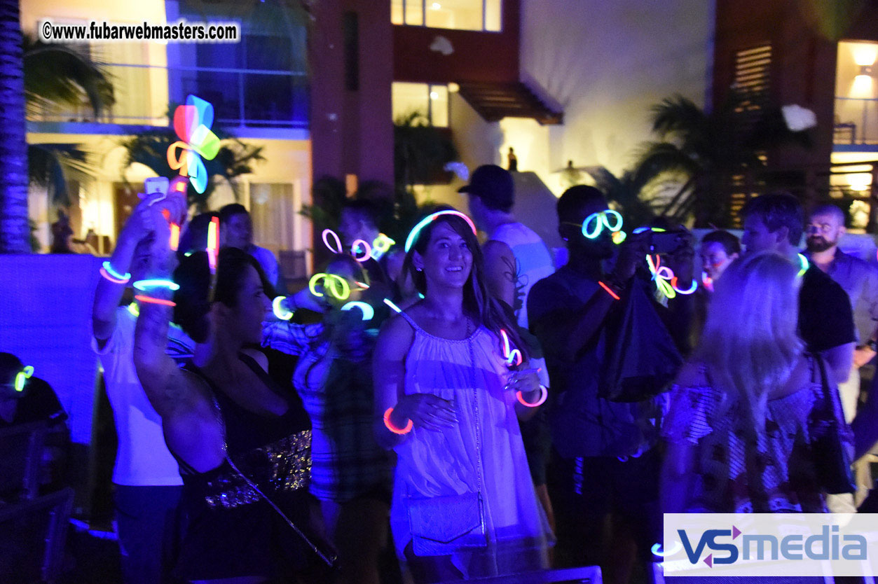 Black Light Pool Party