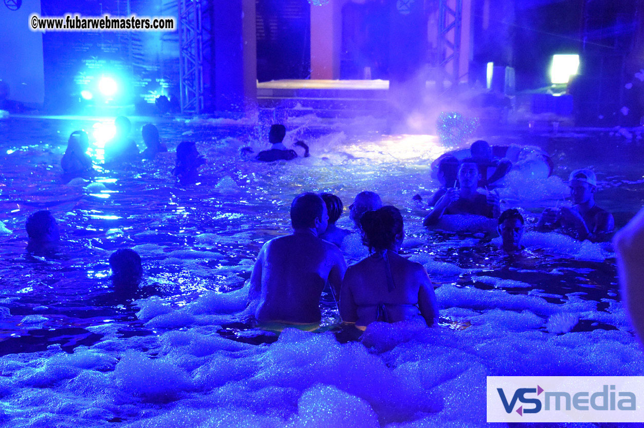 Black Light Pool Party