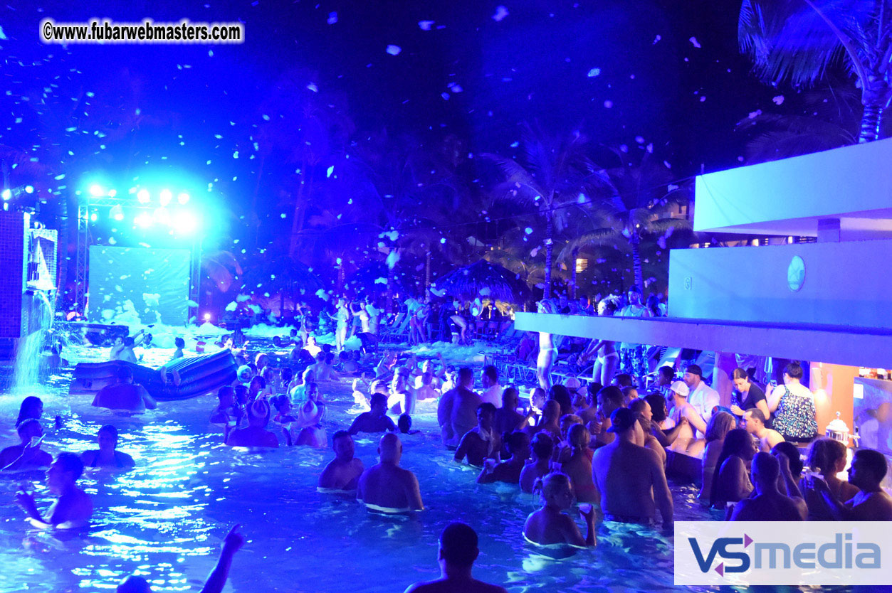 Black Light Pool Party