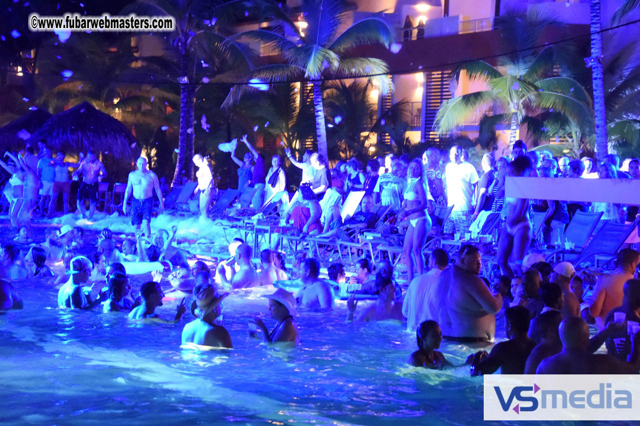 Black Light Pool Party