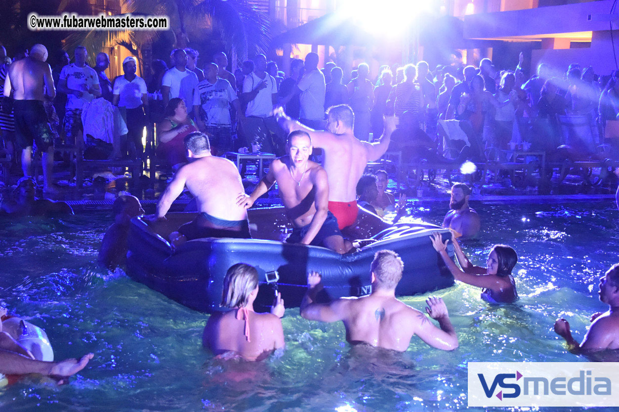 Black Light Pool Party