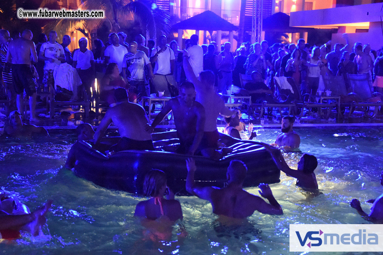 Black Light Pool Party