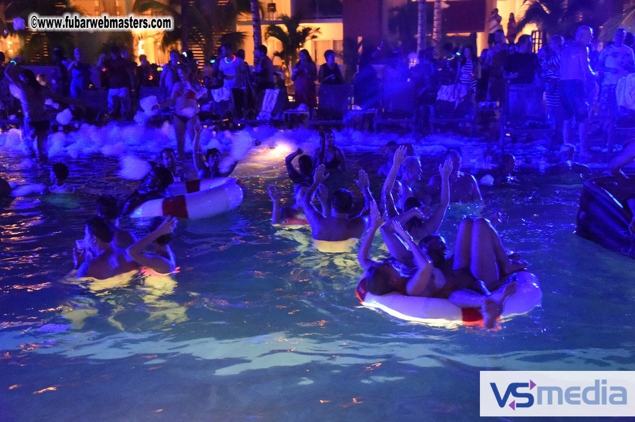 Black Light Pool Party