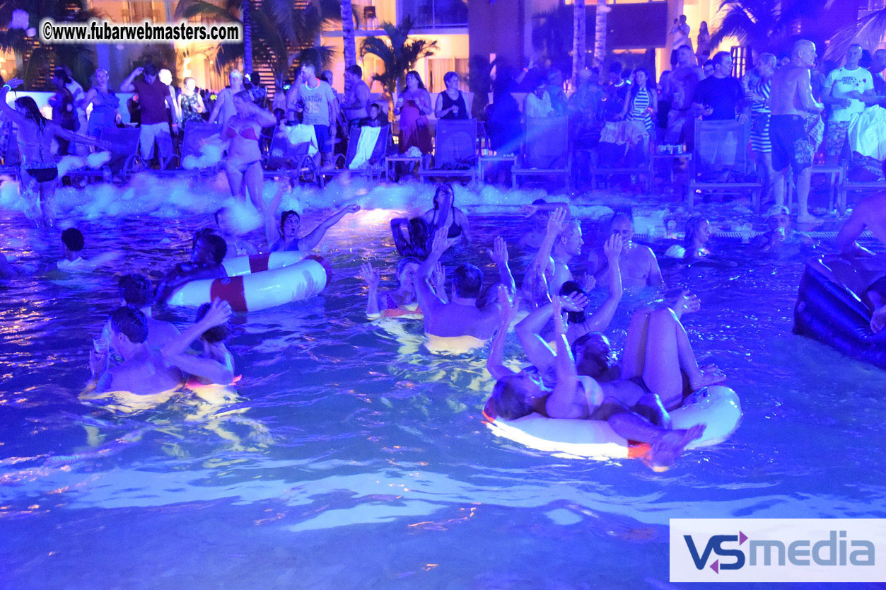 Black Light Pool Party