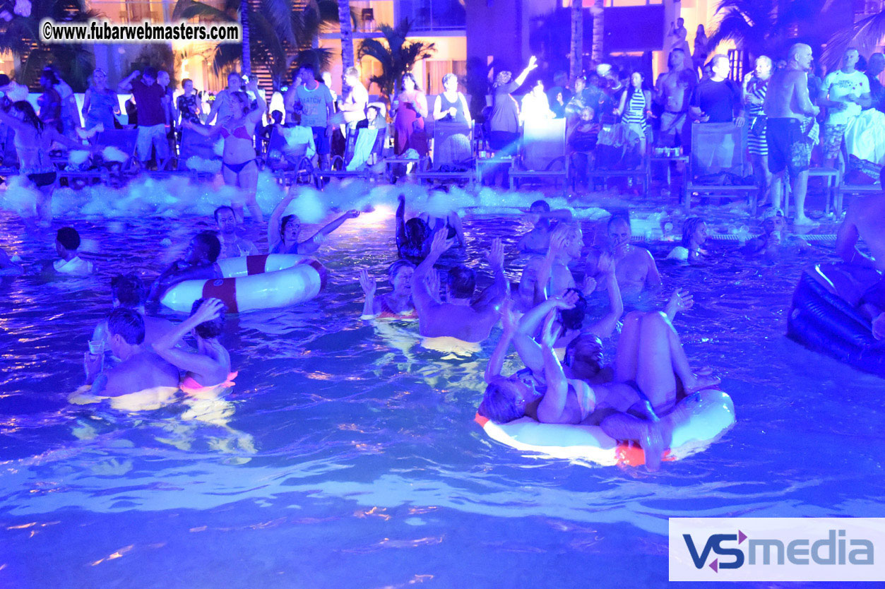 Black Light Pool Party