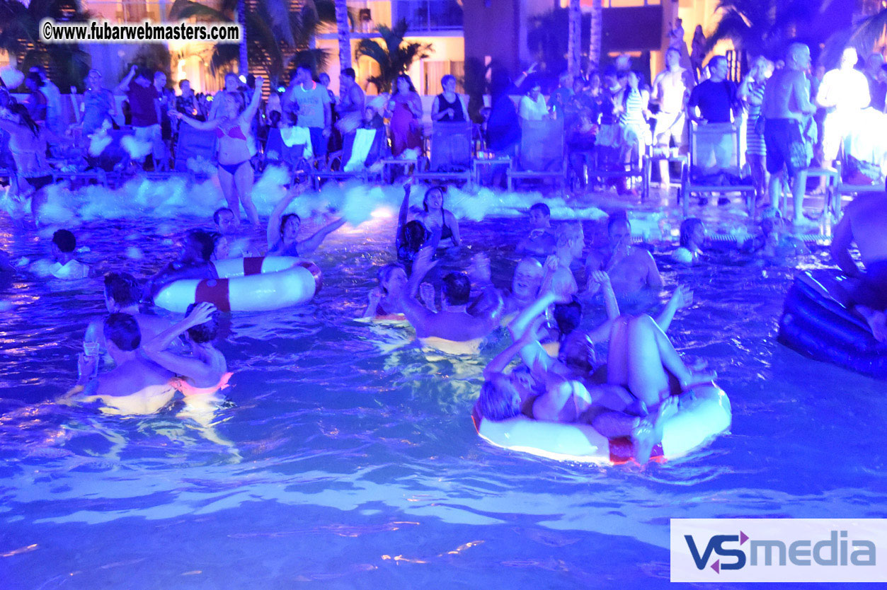 Black Light Pool Party