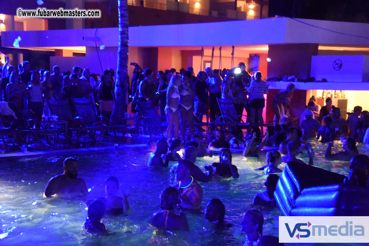 Black Light Pool Party