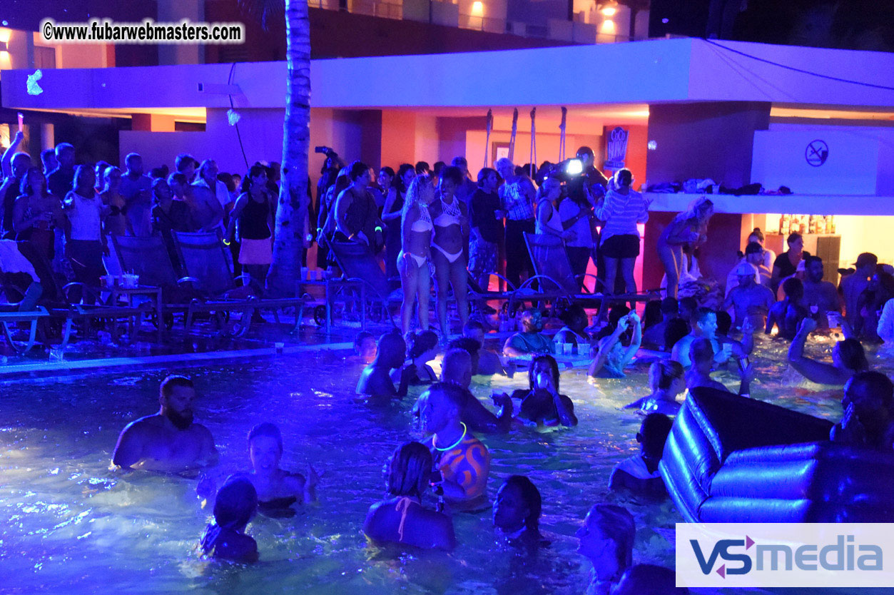 Black Light Pool Party