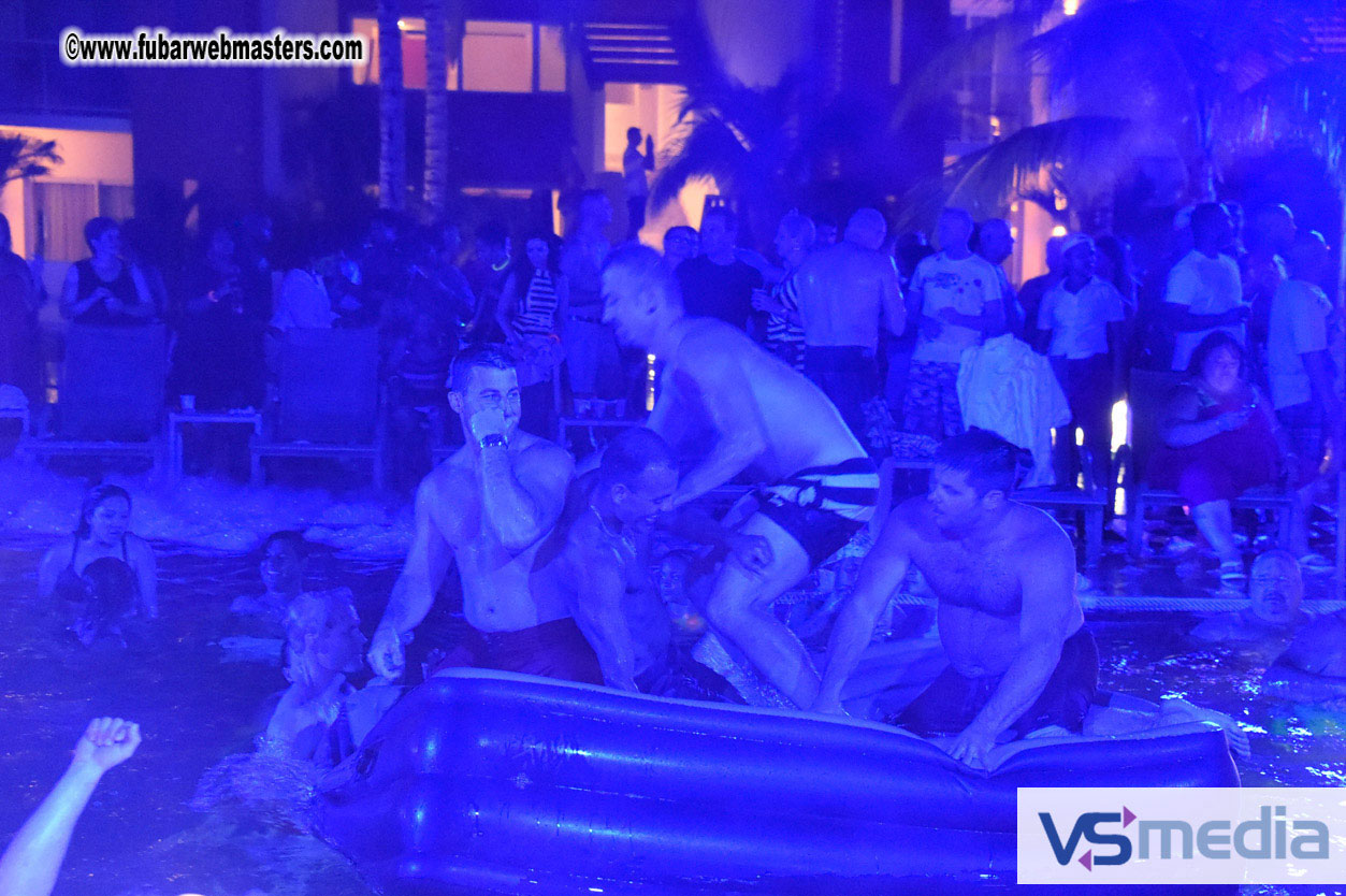 Black Light Pool Party