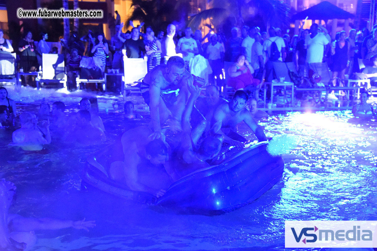 Black Light Pool Party