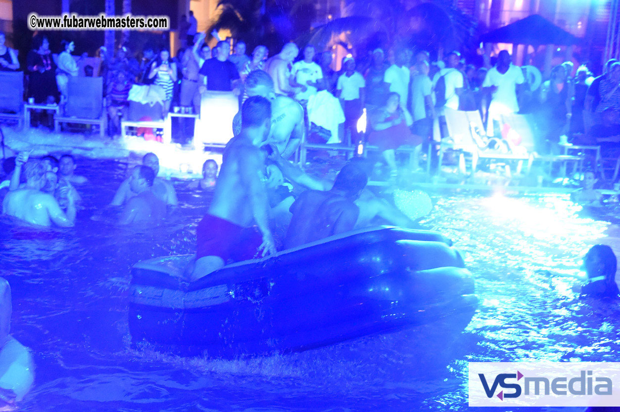 Black Light Pool Party