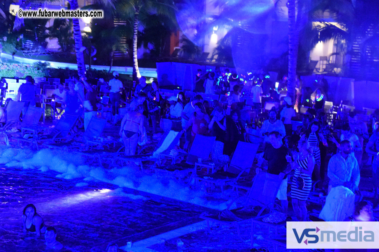 Black Light Pool Party