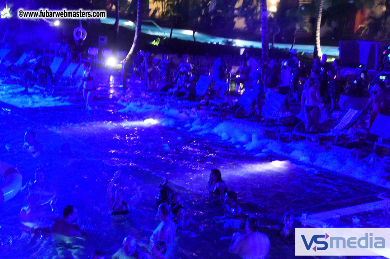 Black Light Pool Party