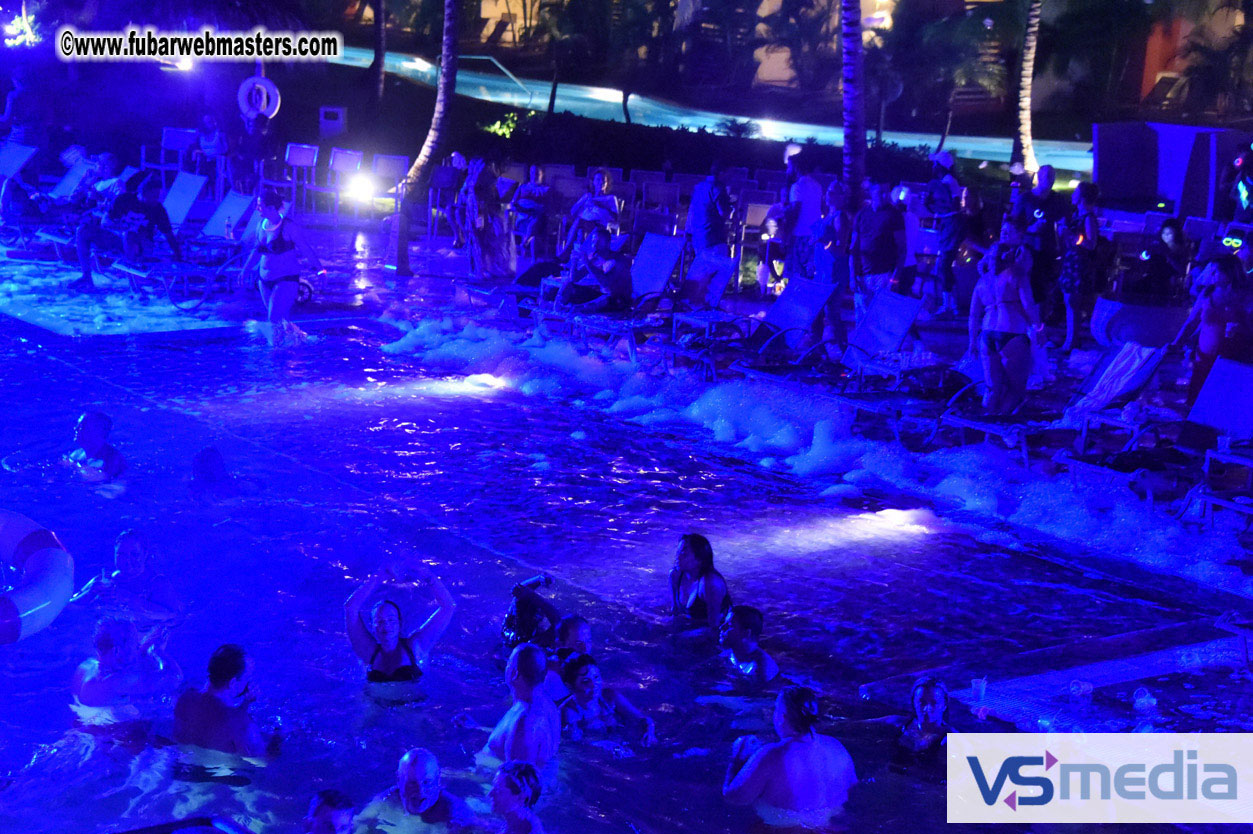 Black Light Pool Party