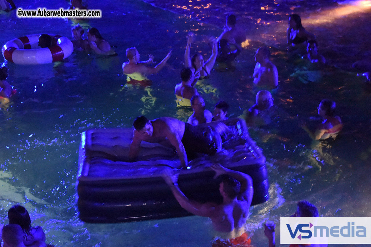 Black Light Pool Party