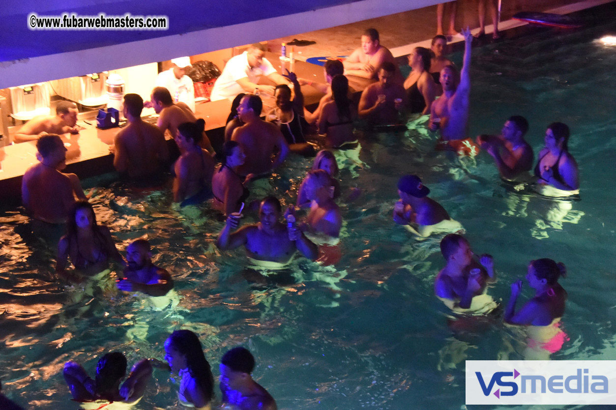 Black Light Pool Party