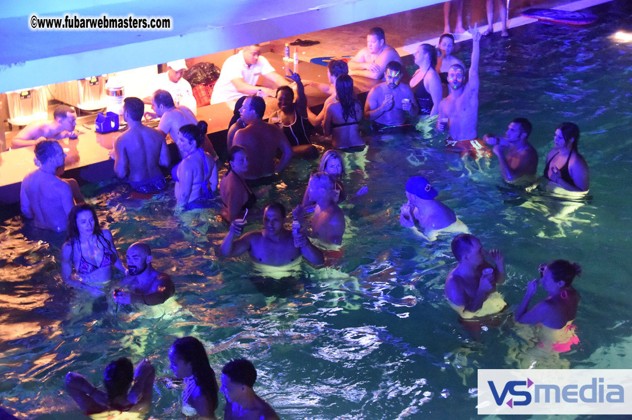 Black Light Pool Party