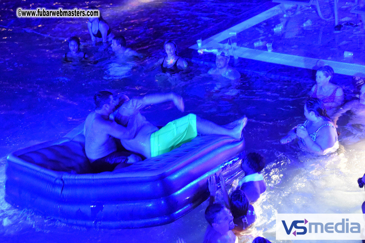 Black Light Pool Party