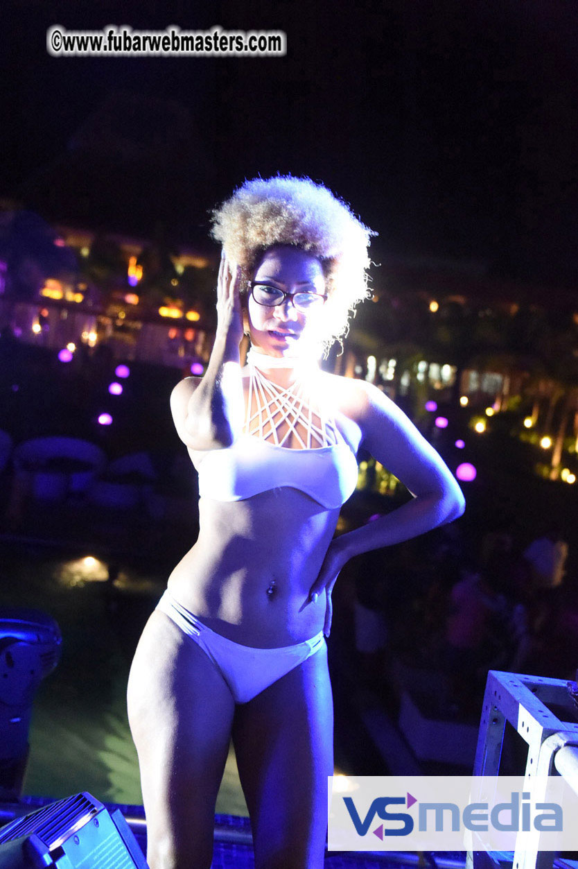 Black Light Pool Party