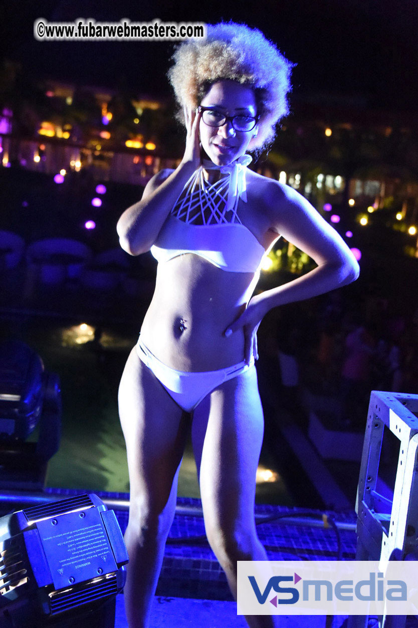 Black Light Pool Party