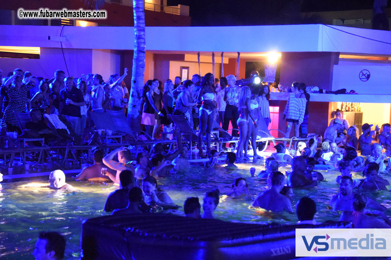 Black Light Pool Party