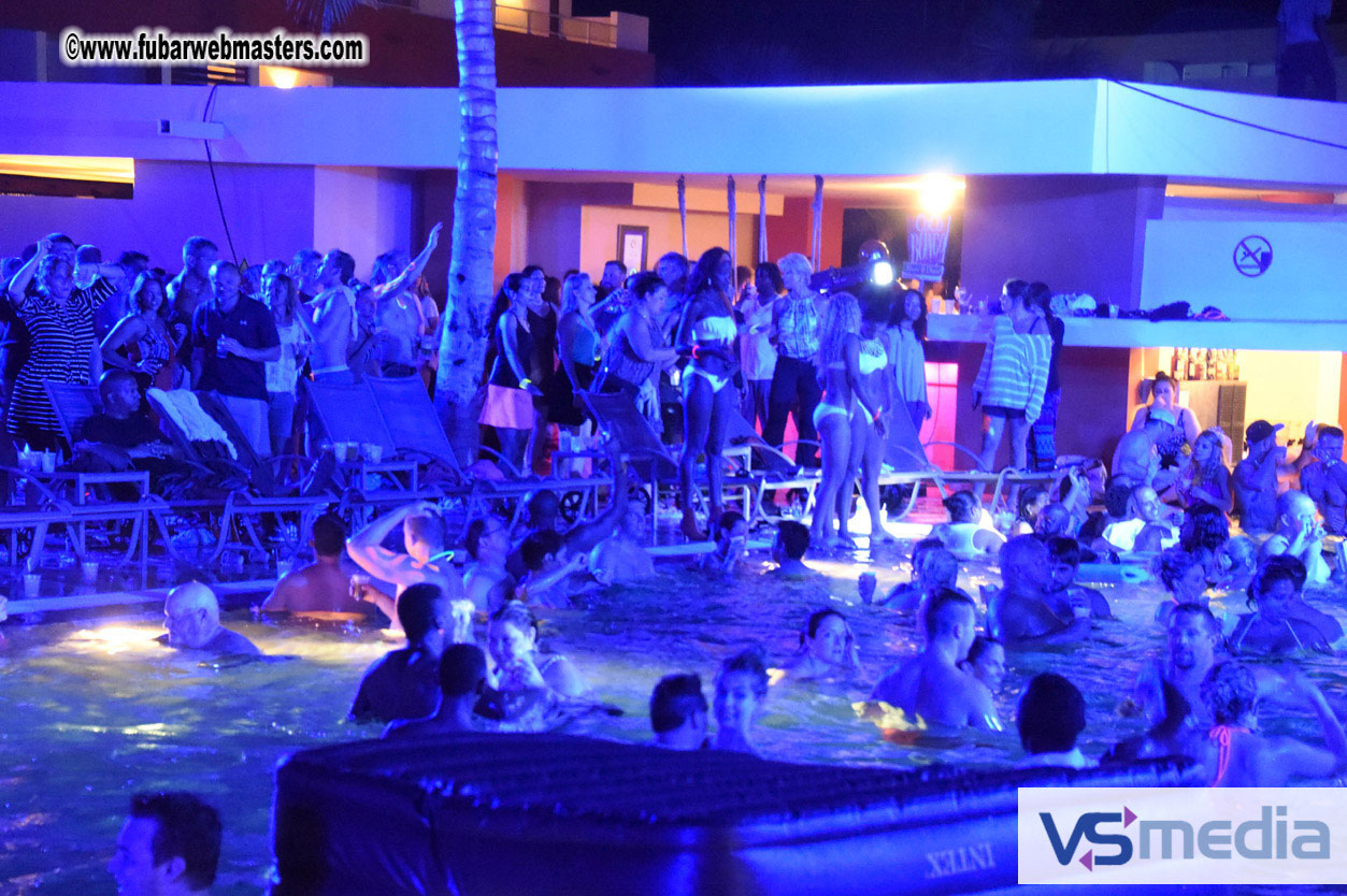 Black Light Pool Party