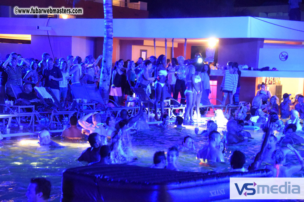 Black Light Pool Party