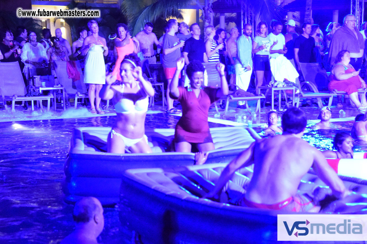 Black Light Pool Party