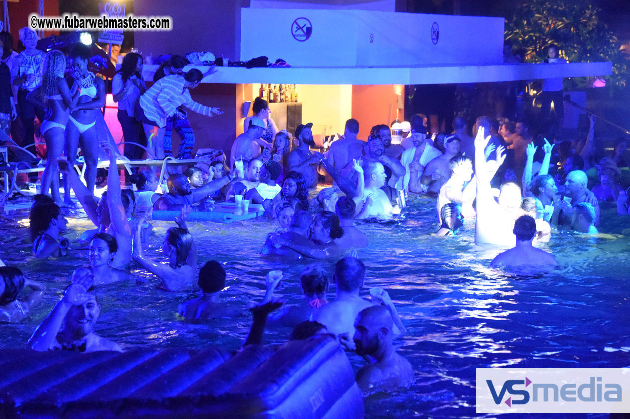 Black Light Pool Party