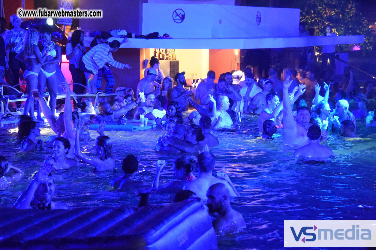 Black Light Pool Party