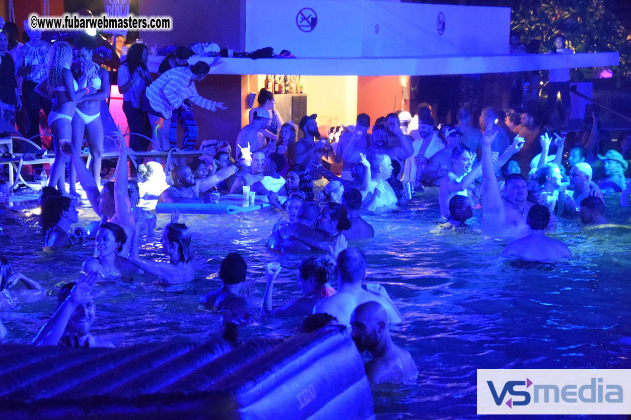 Black Light Pool Party