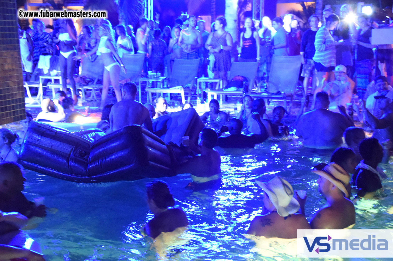 Black Light Pool Party