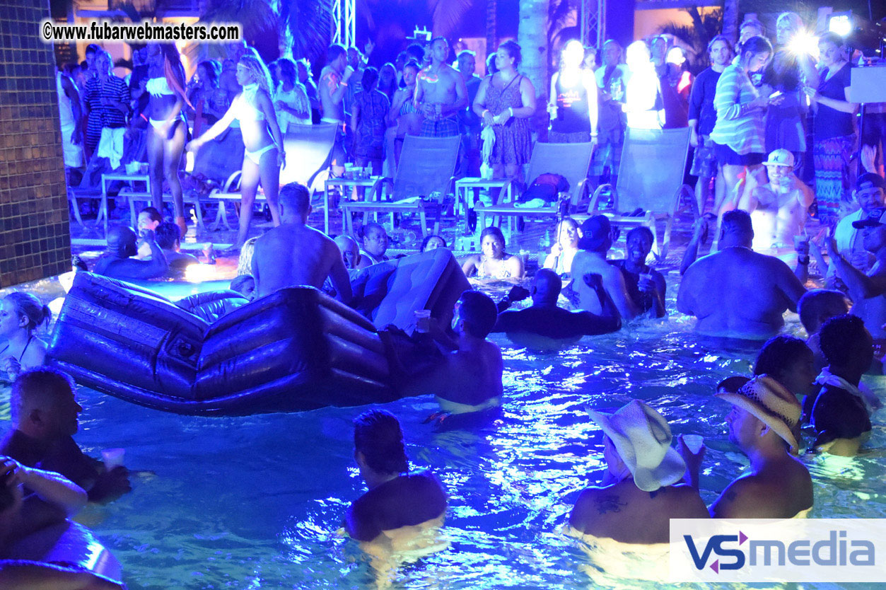 Black Light Pool Party