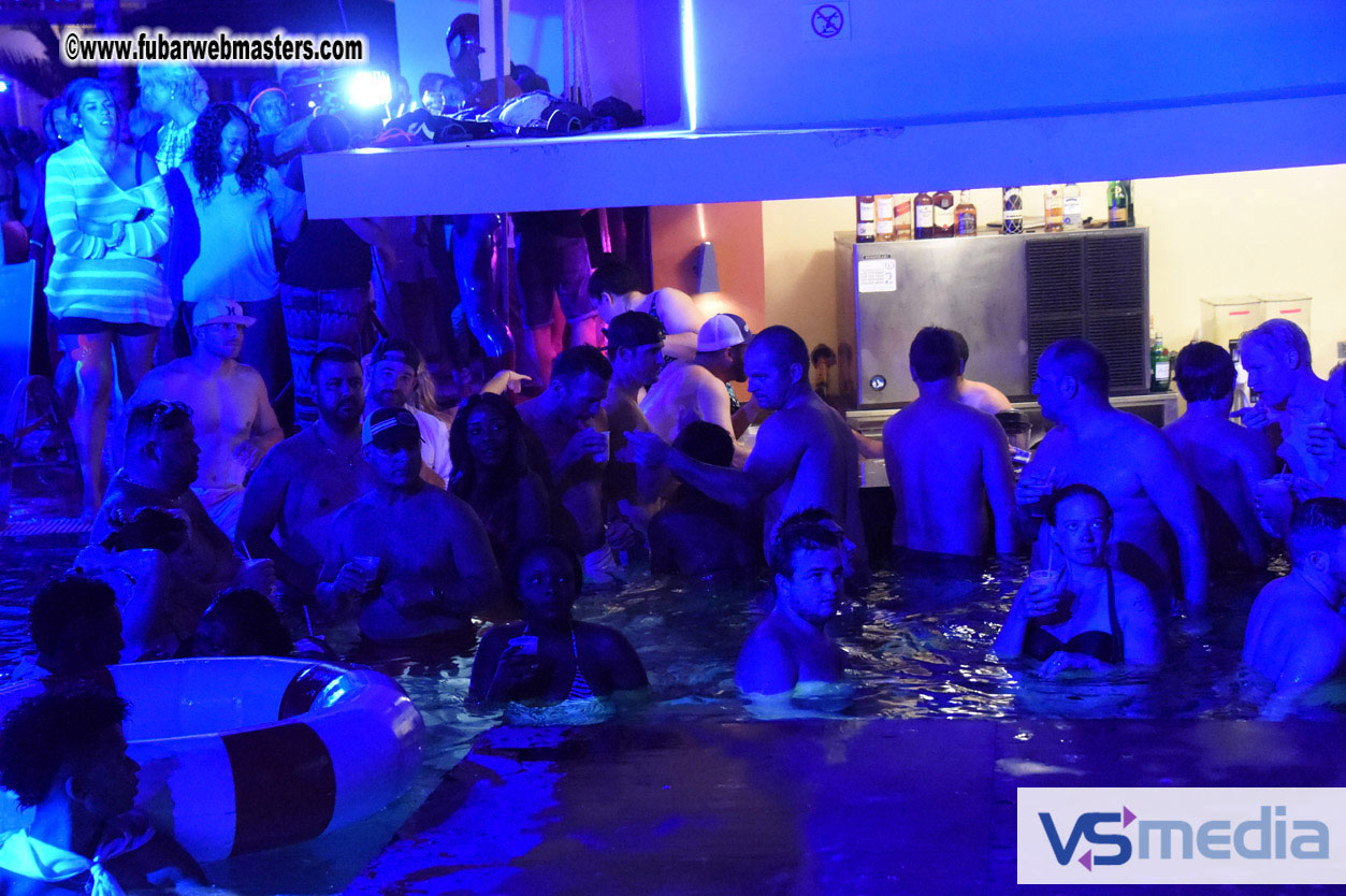 Black Light Pool Party