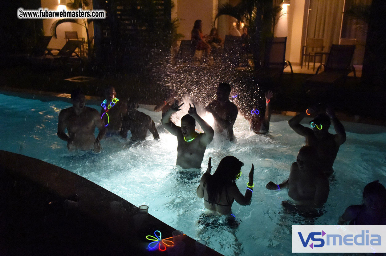 Black Light Pool Party