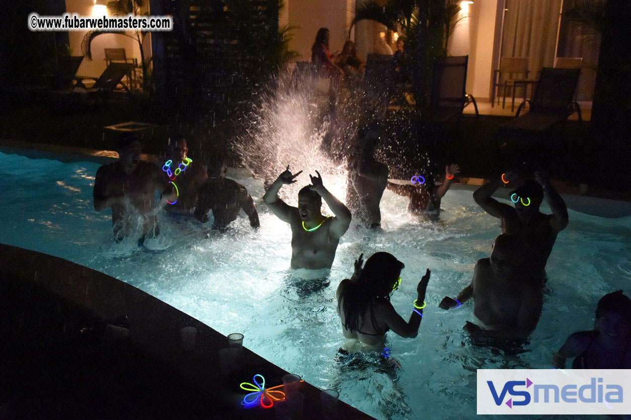 Black Light Pool Party