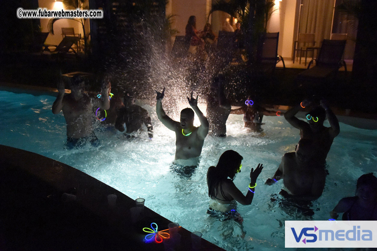 Black Light Pool Party