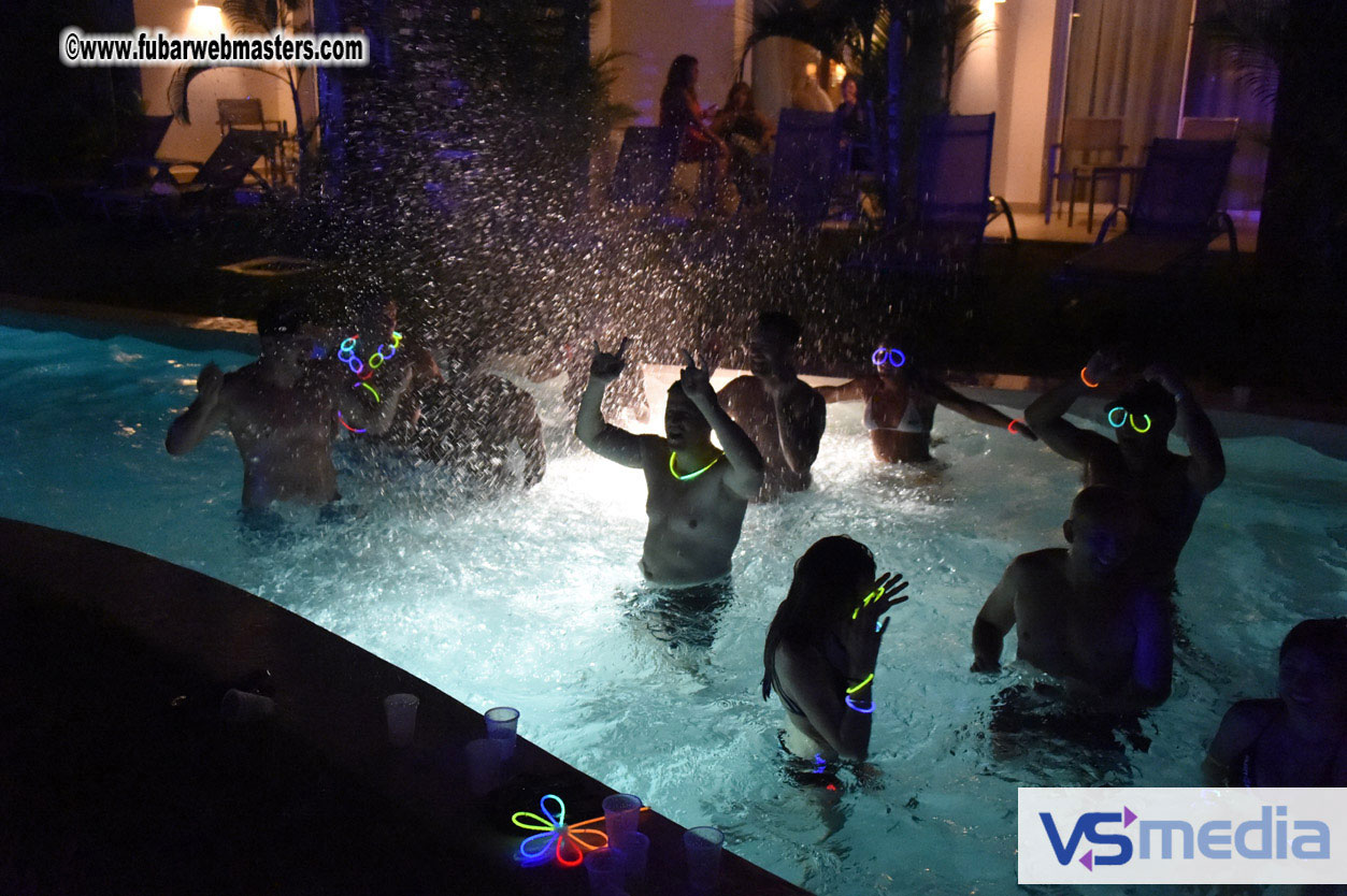 Black Light Pool Party