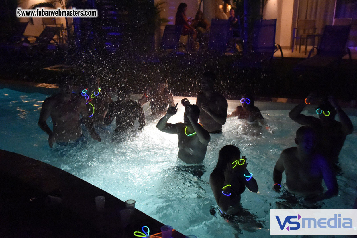 Black Light Pool Party