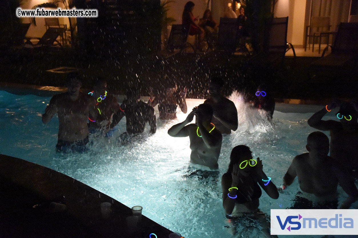 Black Light Pool Party