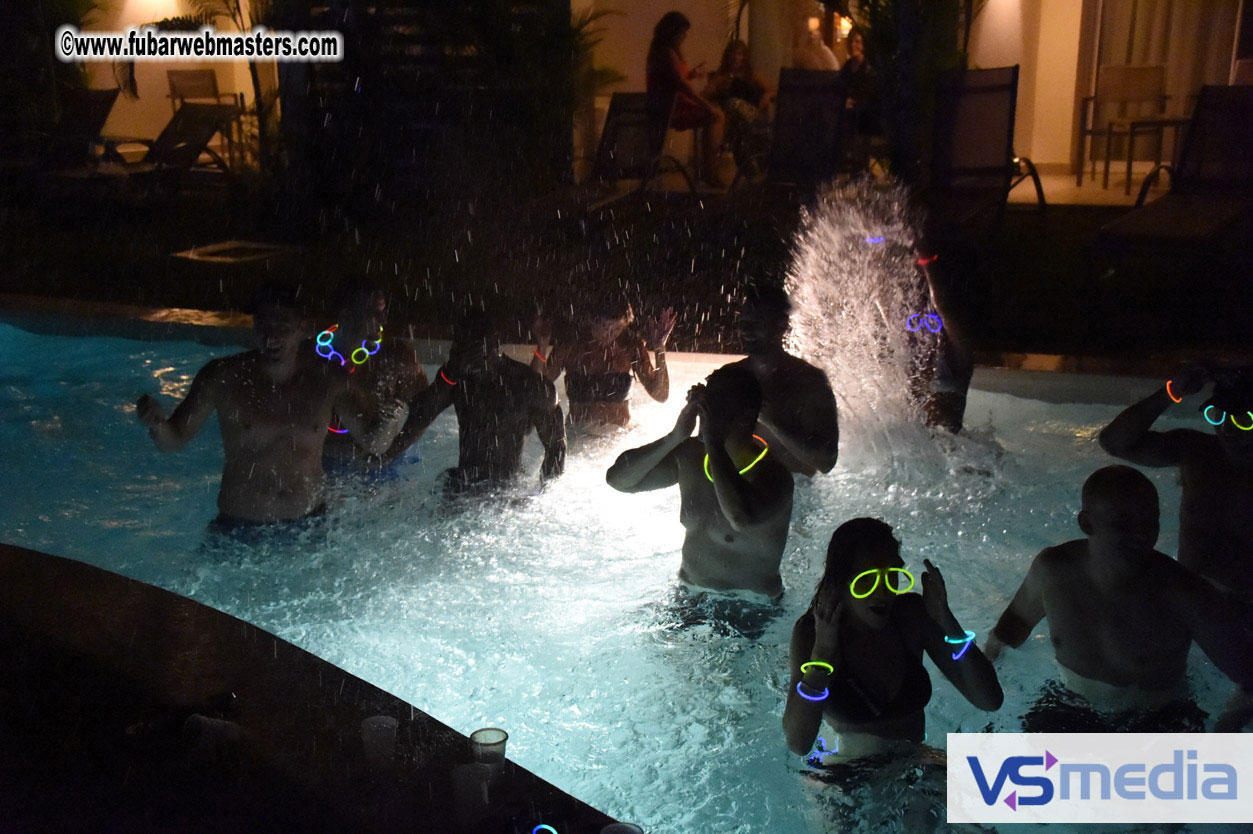 Black Light Pool Party